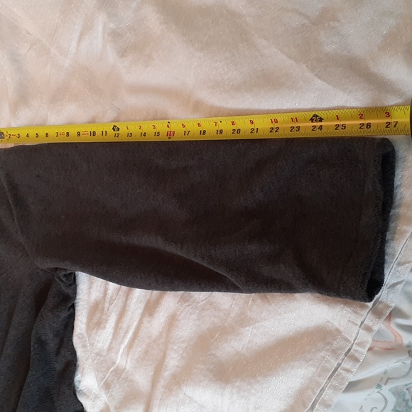 Lands End Men's size XL half zip charcoal gray fleece long sleeve pullover - Picture 9 of 10